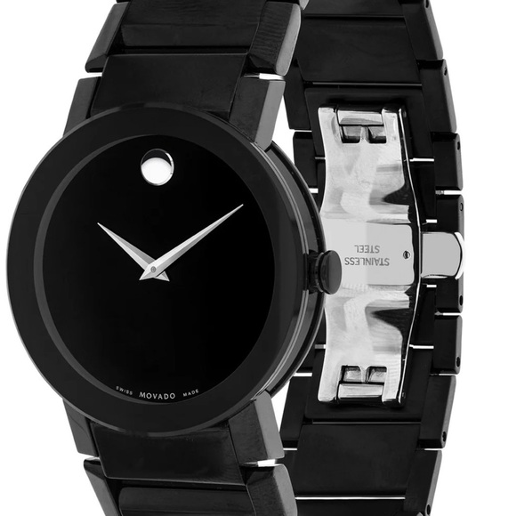 Movado Other - Movado Black and Silver Men's Watch